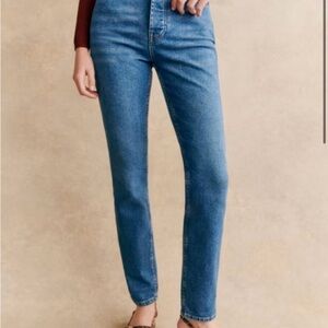 Sézane Brut Sexy Jeans Size 6 / EU 38 Tall High-Rise Straight Denim Blue